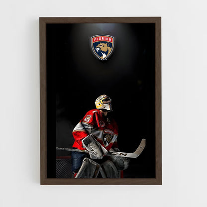 hockey-9 cadre Bois foncé
