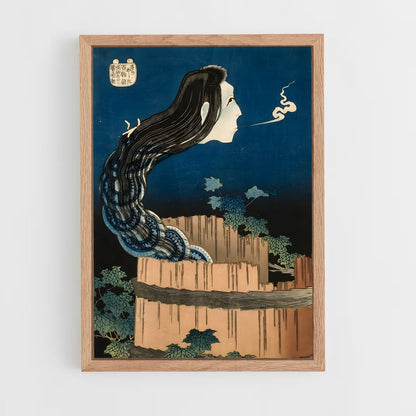 hokusai-5 cadre Bois clair