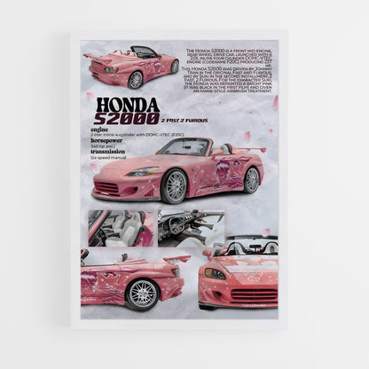 honda-17 cadre Blanc