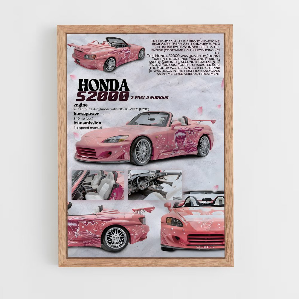 honda-17 cadre Bois clair