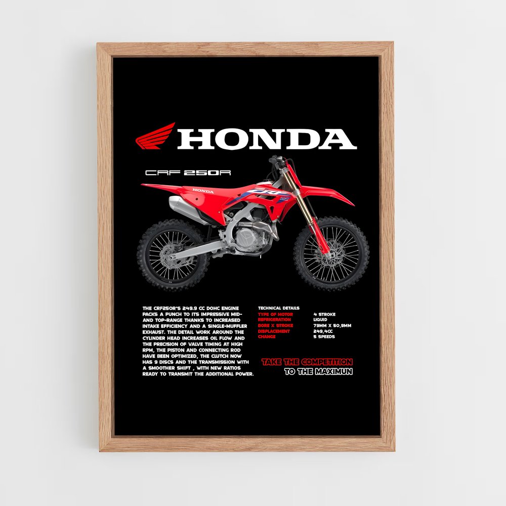 honda-moto-11 cadre Bois clair