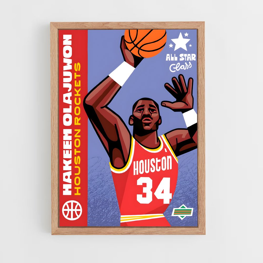 houston-rockets-6 cadre Bois clair