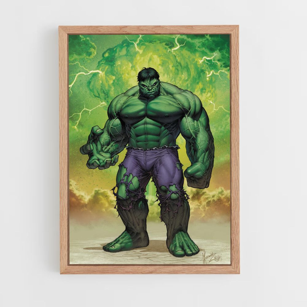 Poster dei cartoni animati di Hulk