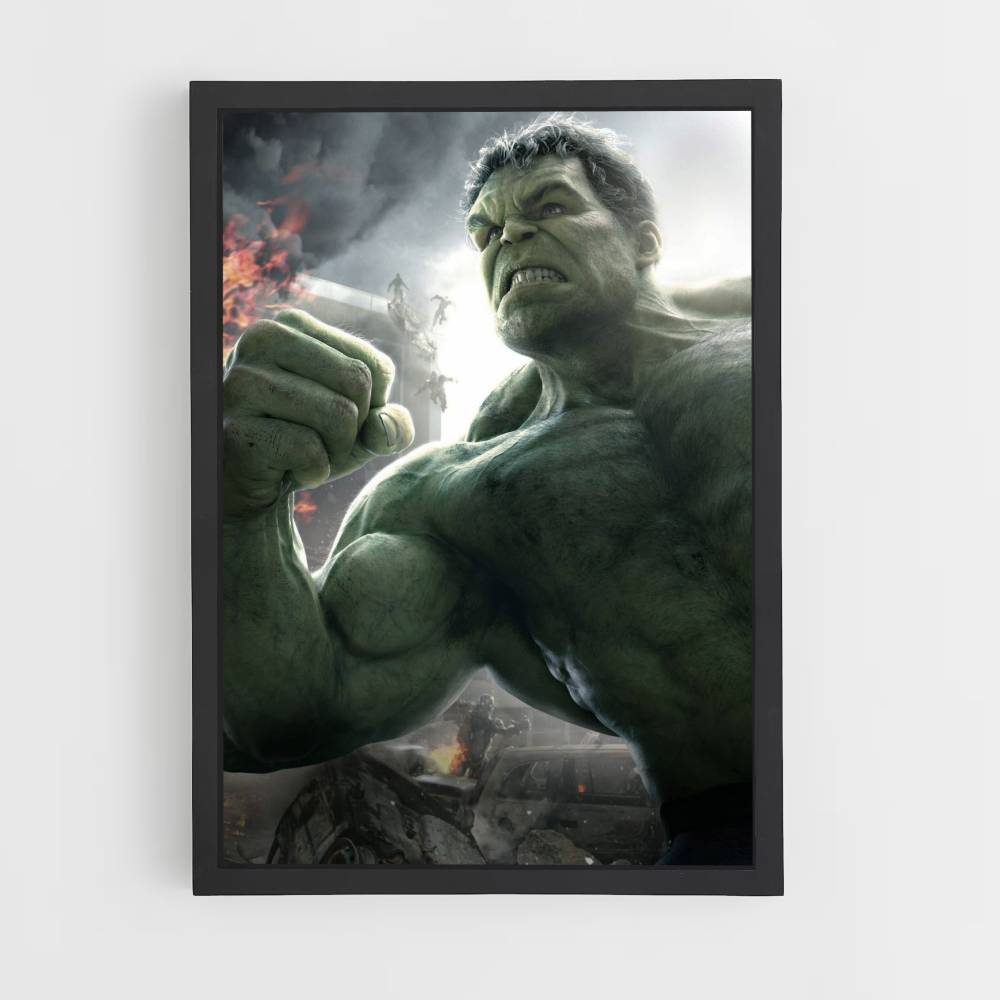 Poster Lotta con Hulk