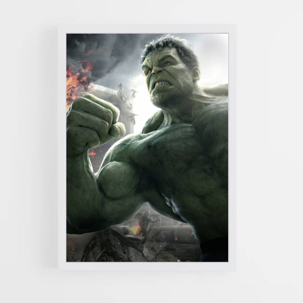 Poster Lotta con Hulk