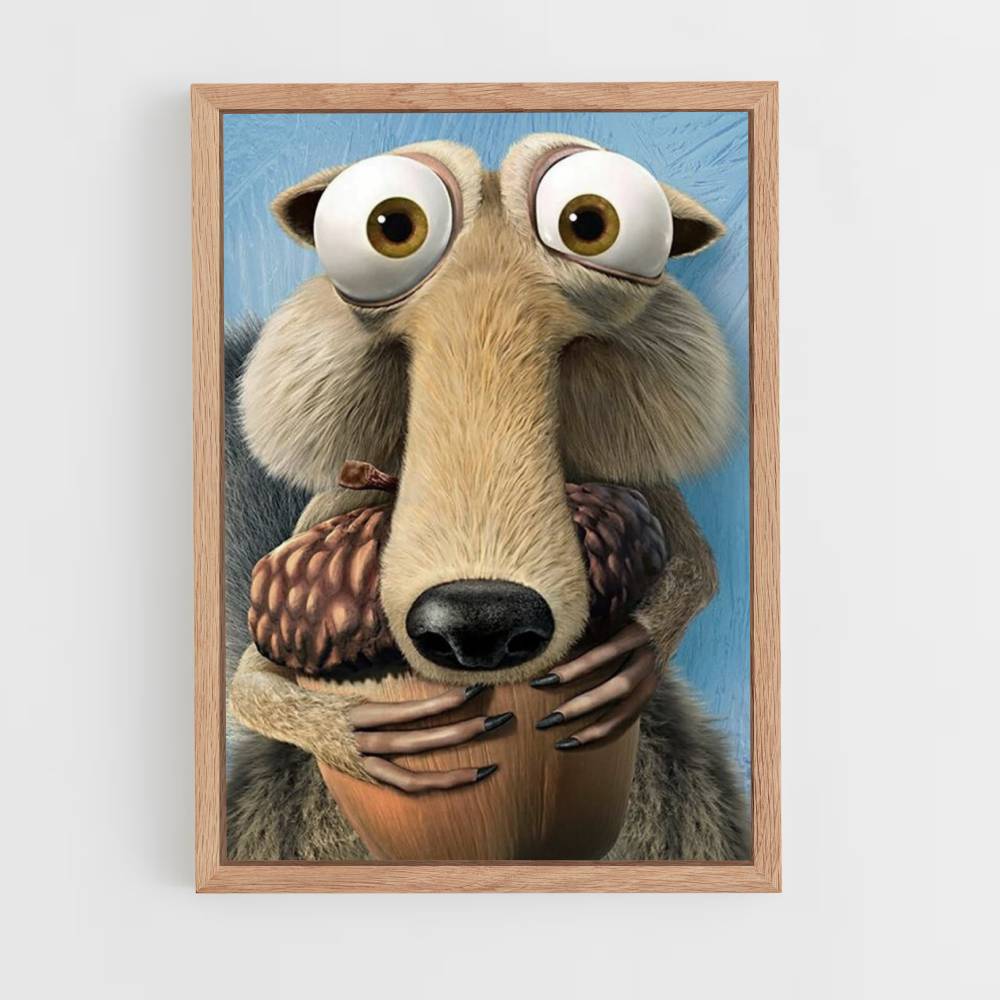 Poster di ghianda di Scrat