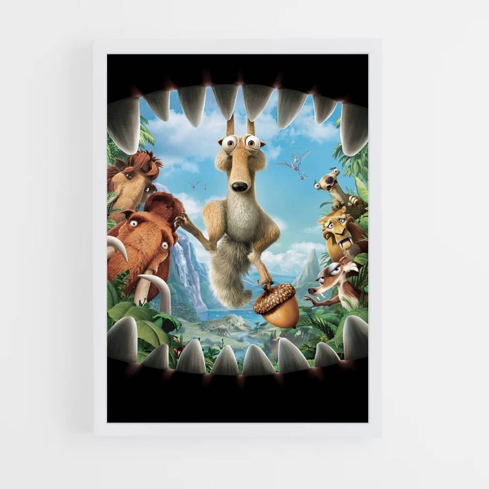 Poster di Scrat dell'era glaciale