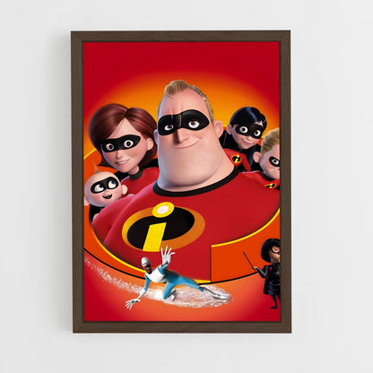 incredibles-8 cadre Bois foncé
