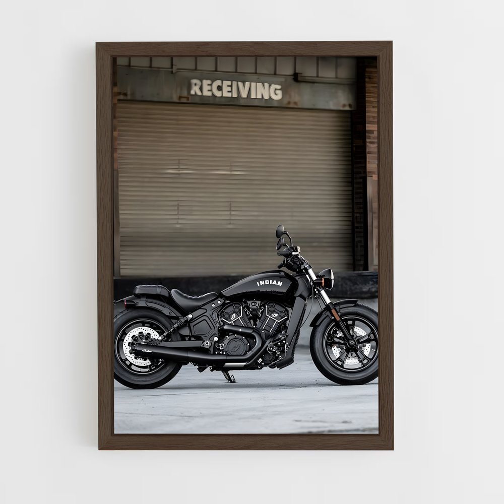 indian-motorcycle-2 cadre Bois foncé