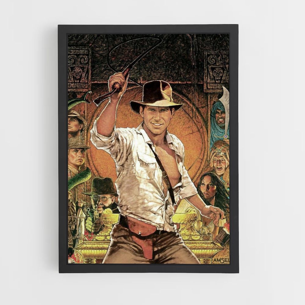 Poster Disegno di Indiana Jones