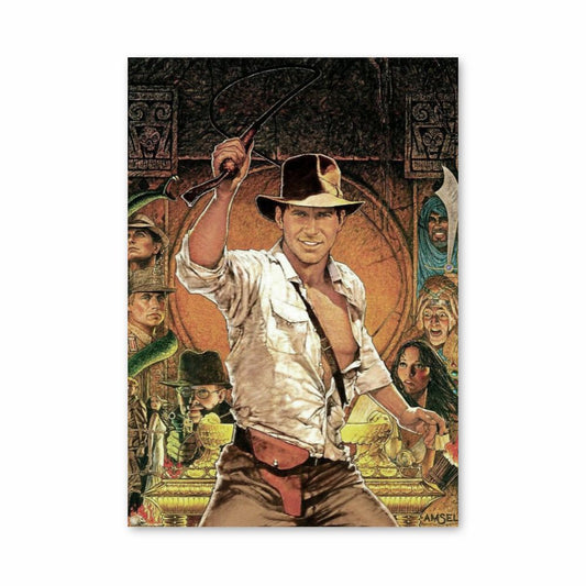 Poster Disegno di Indiana Jones