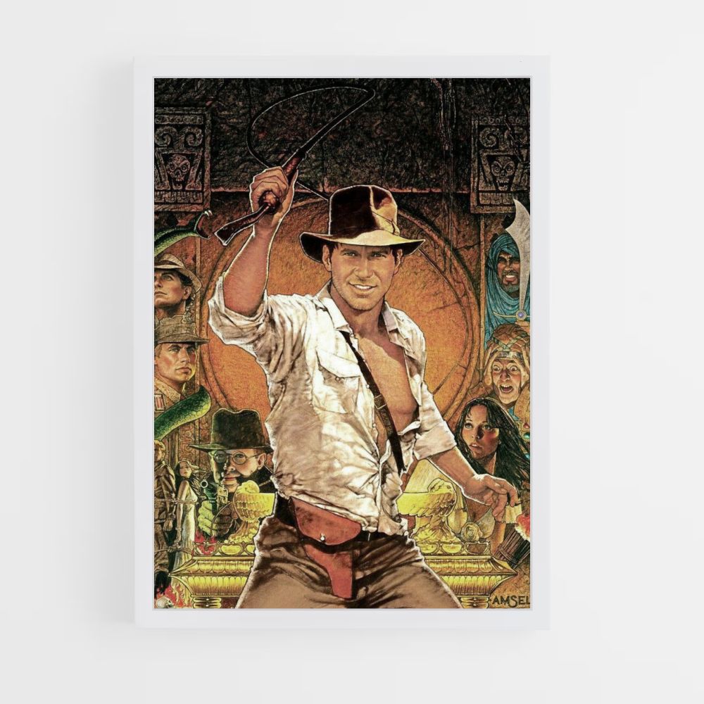 Poster Disegno di Indiana Jones