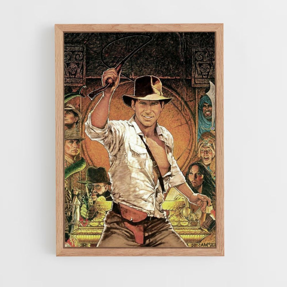 Poster Disegno di Indiana Jones