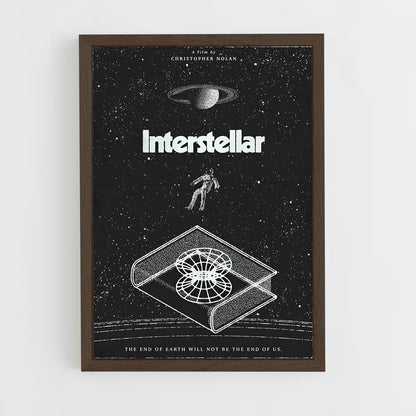 interstellar-8 cadre Bois foncé