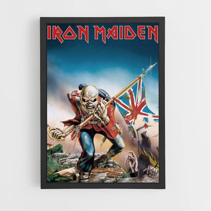 Poster Bandiera inglese degli Iron Maiden