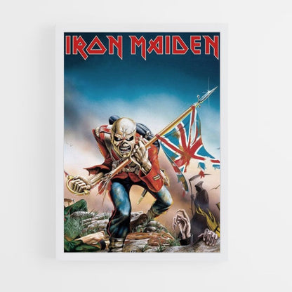 Poster Bandiera inglese degli Iron Maiden