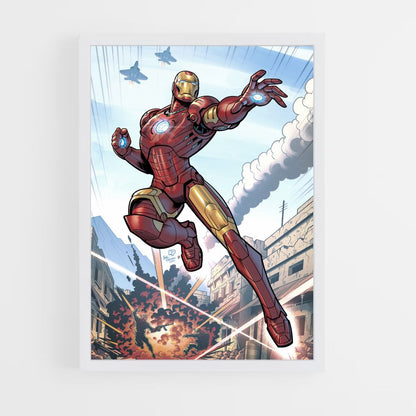 Poster Iron Man Fumetti