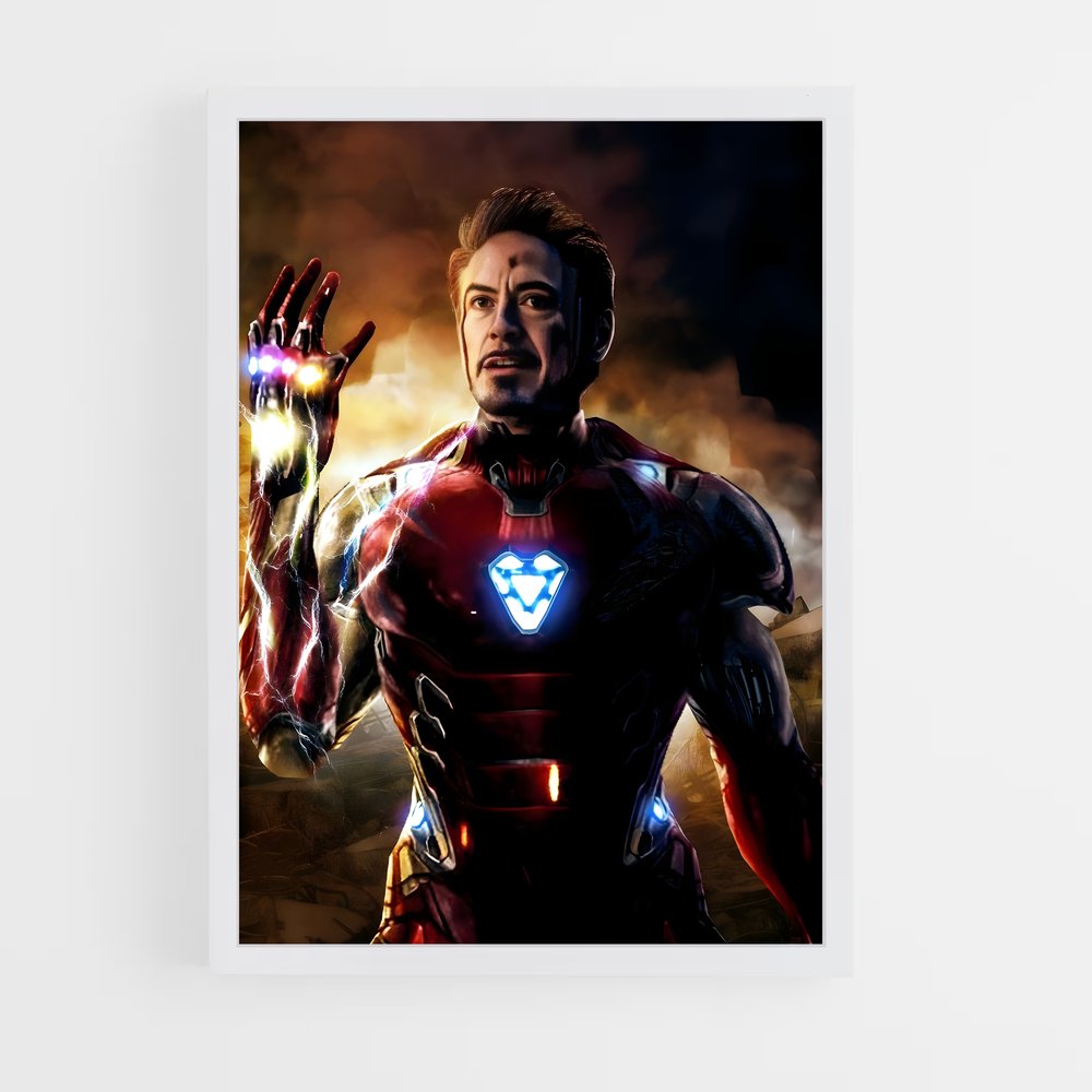 iron-man-9 cadre Blanc