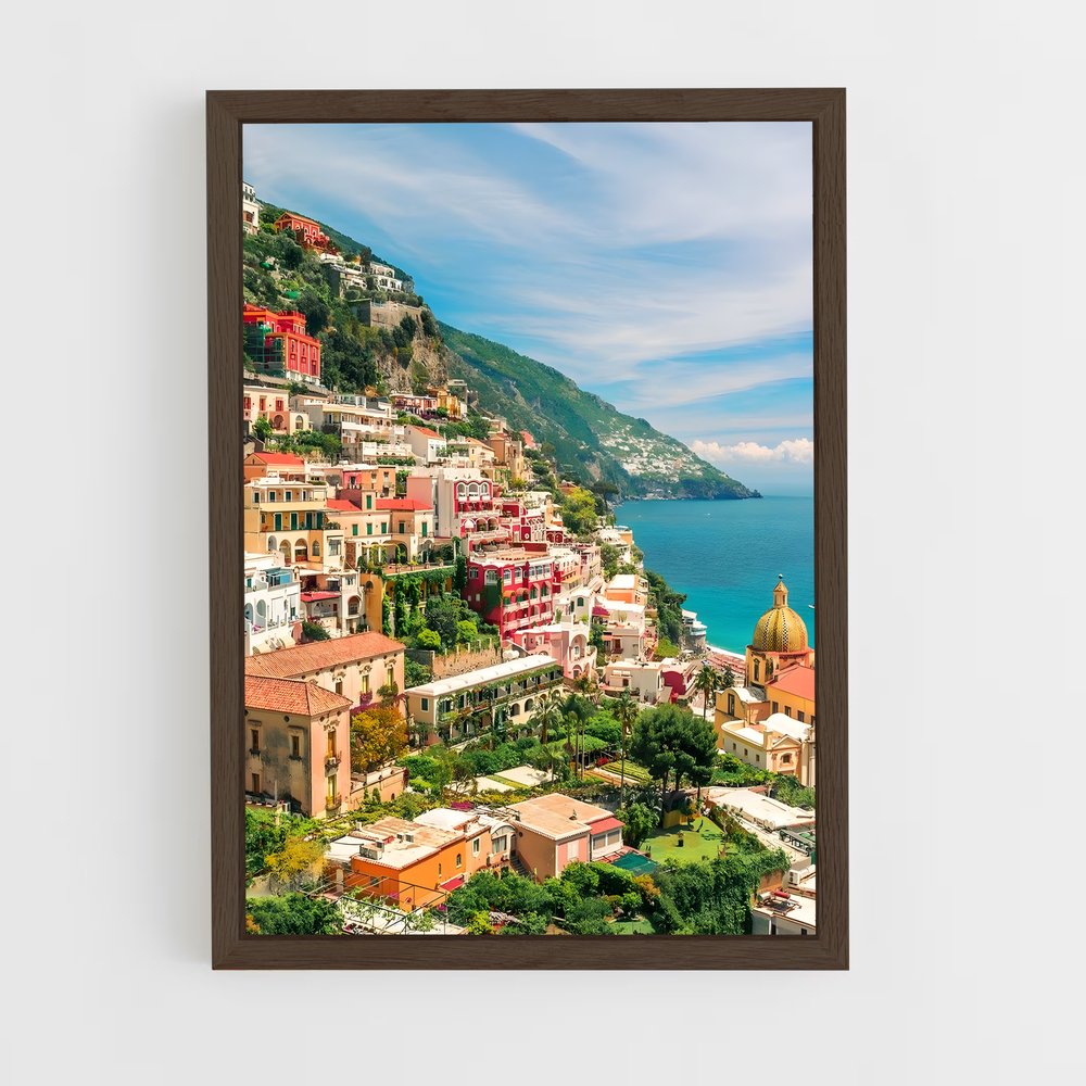 italia-6 cadre Bois foncé