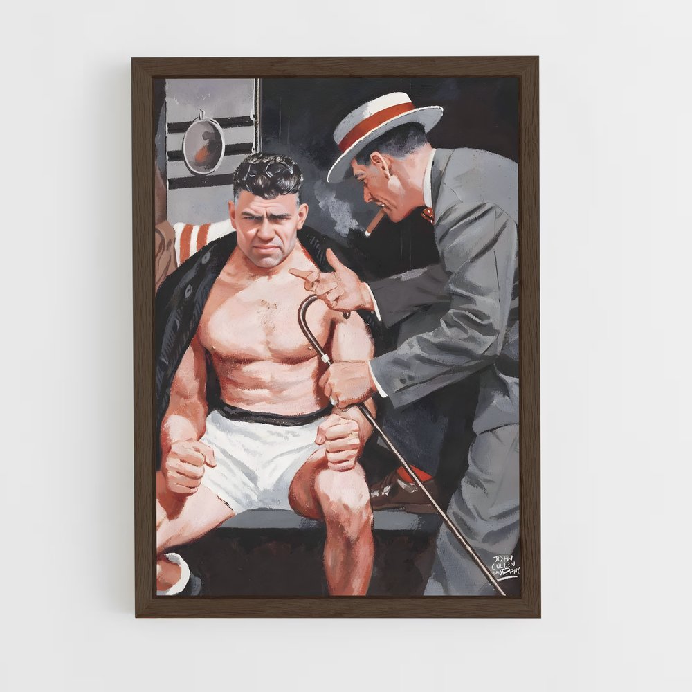 jack-dempsey-3 cadre Bois foncé