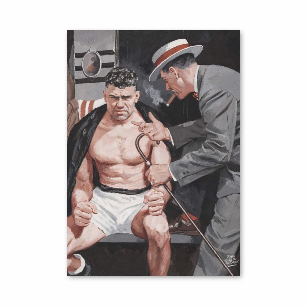 Poster Jack Dempsey Muscolo