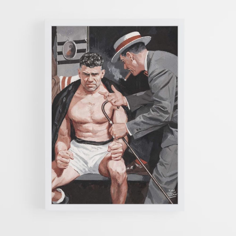 Poster Jack Dempsey Muscolo