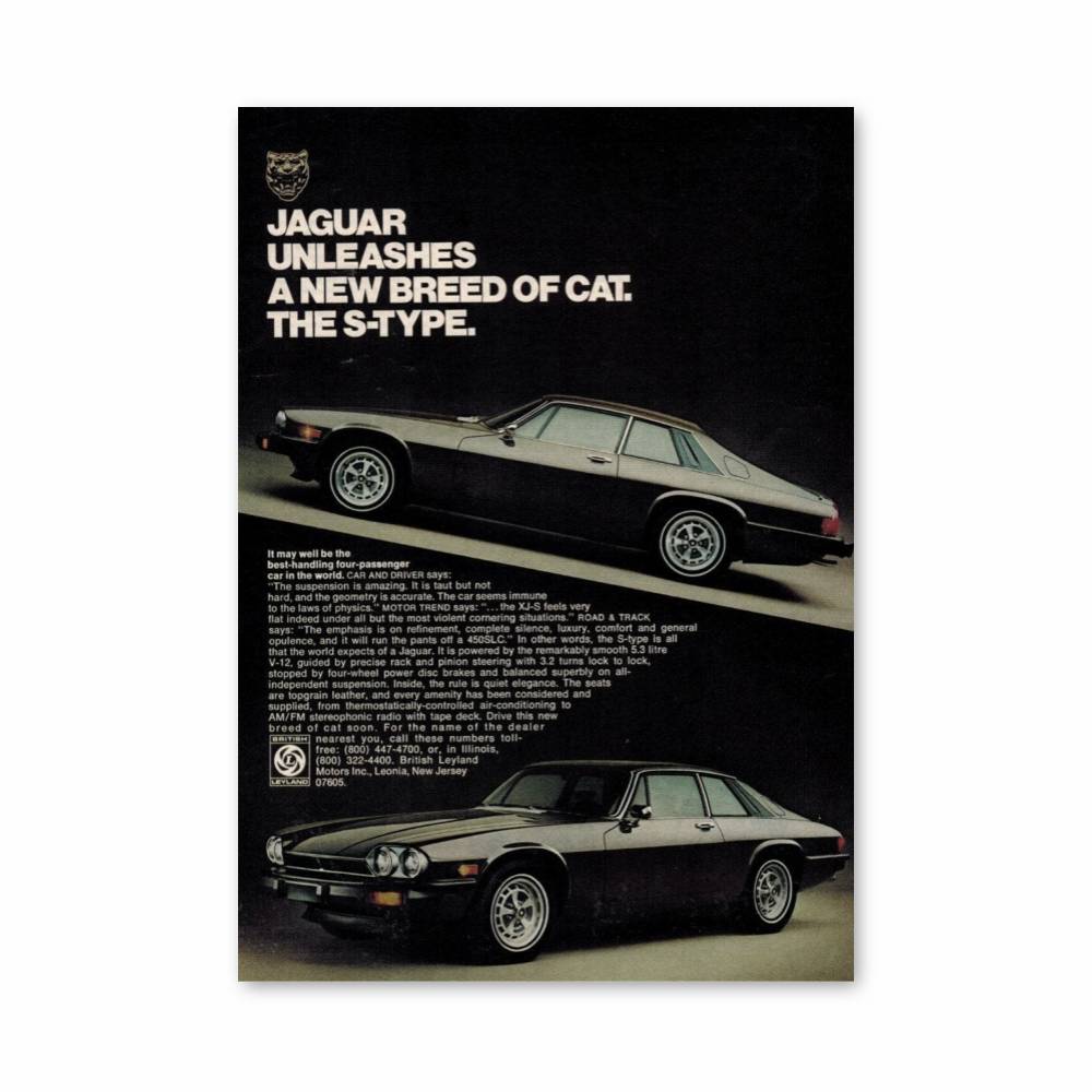 Poster Jaguar S-Type Vintage