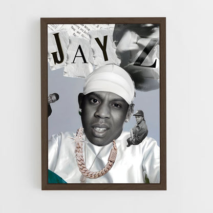 jay-z-3 cadre Bois foncé