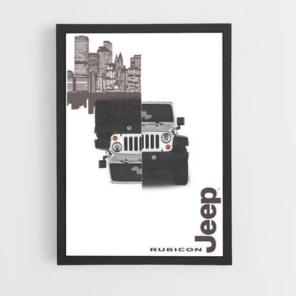 jeep-2 cadre Noir