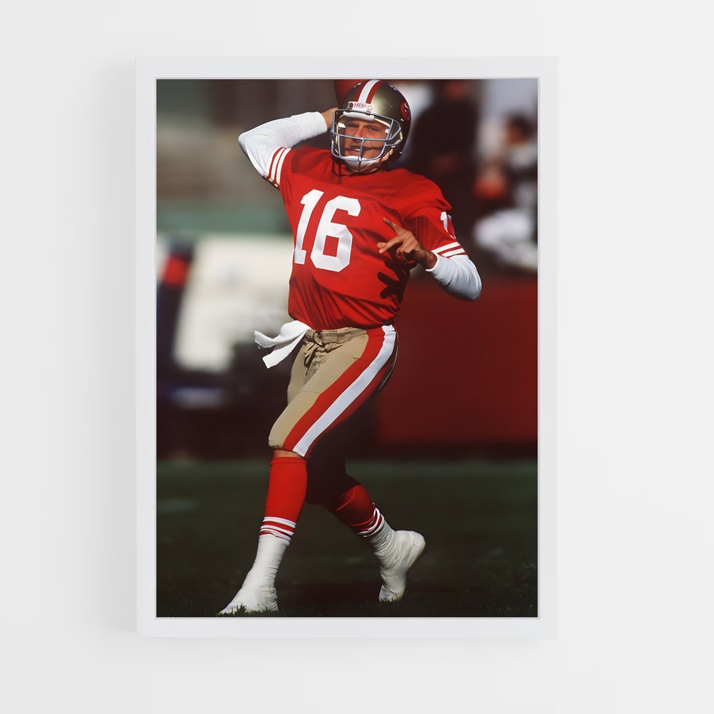 joe-montana-4 cadre Blanc