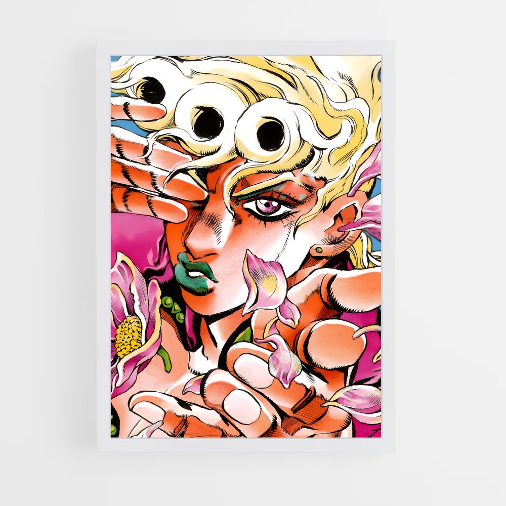 jojo-bizarre-adventure-1 cadre Blanc