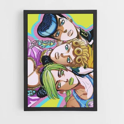 Poster Josuke x Giorno x Jolyne