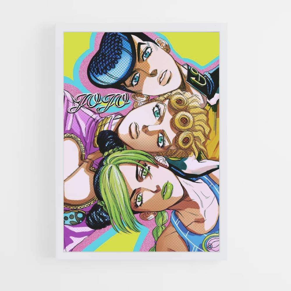 Poster Josuke x Giorno x Jolyne