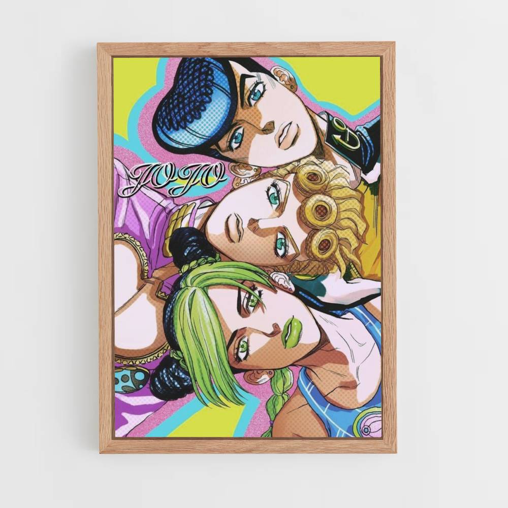 Poster Josuke x Giorno x Jolyne