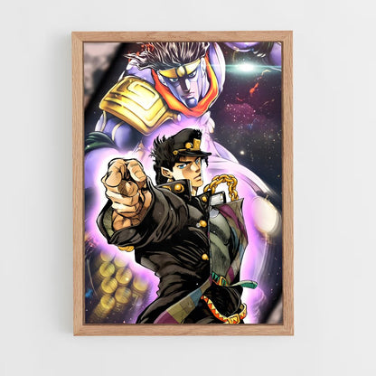 jojo-bizarre-adventure-24 cadre Bois clair