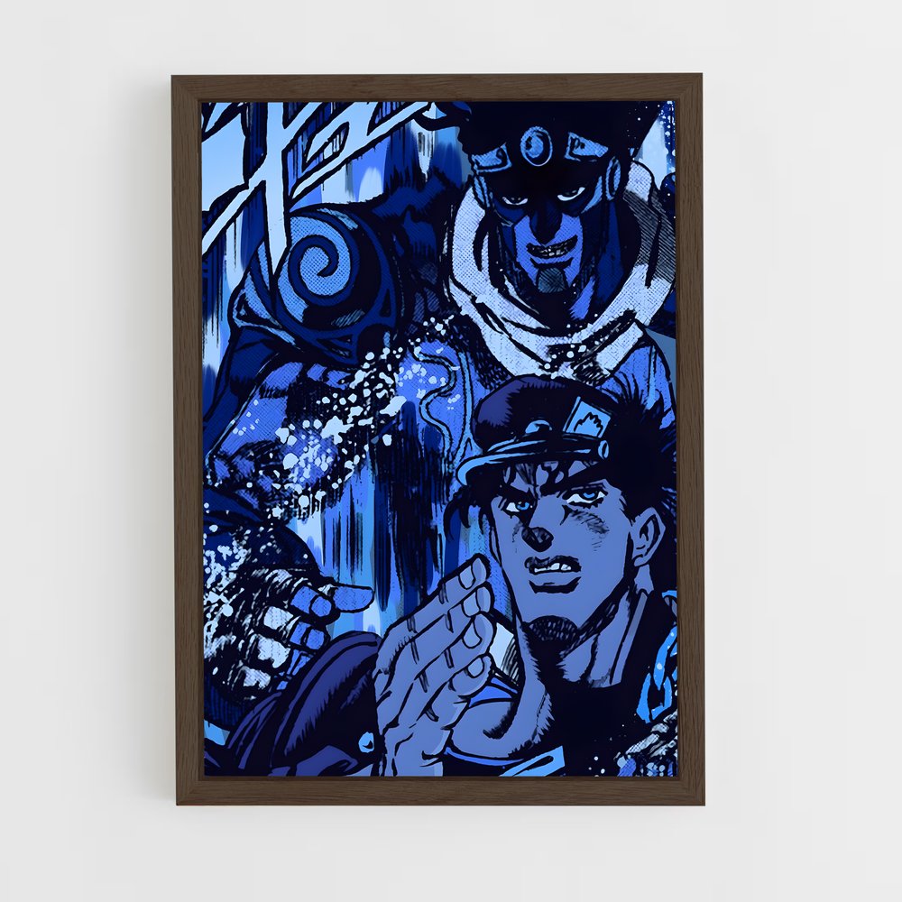 jojo-bizarre-adventure-26 cadre Bois foncé