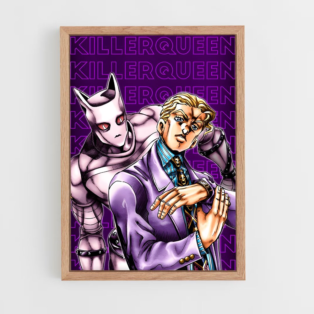 jojo-bizarre-adventure-28 cadre Bois clair