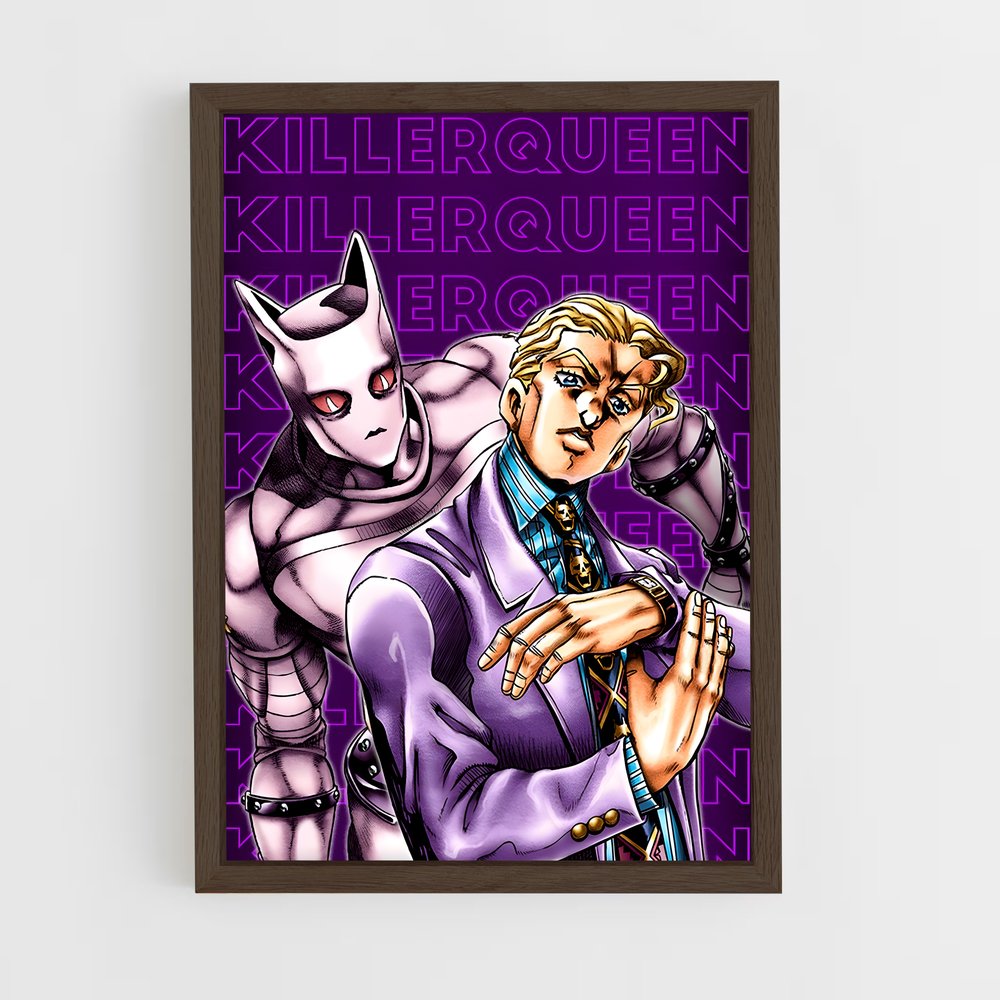jojo-bizarre-adventure-28 cadre Bois foncé