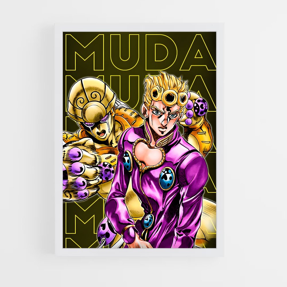 jojo-bizarre-adventure-29 cadre Blanc