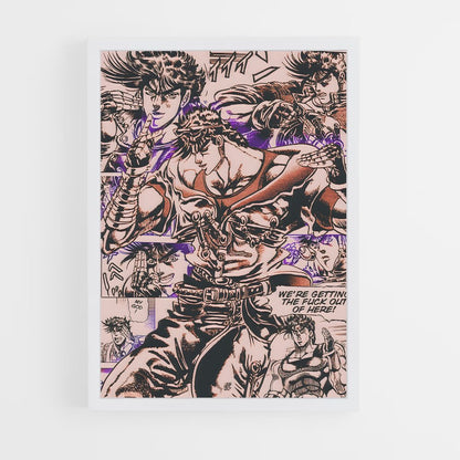 jojo-bizarre-adventure-5 cadre Blanc
