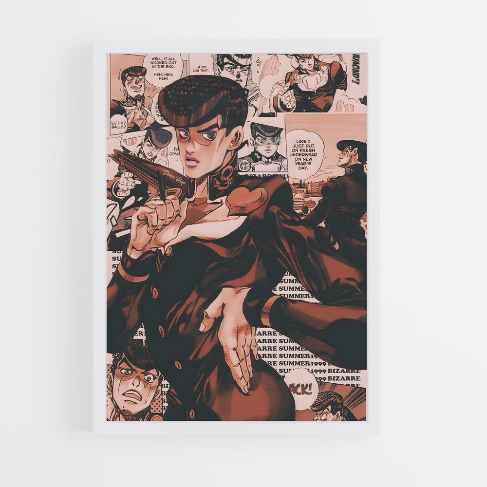 jojo-bizarre-adventure-6 cadre Blanc