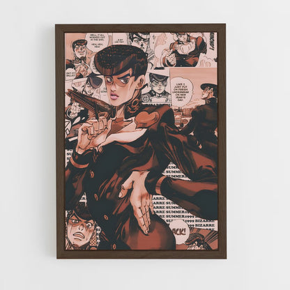 jojo-bizarre-adventure-6 cadre Bois foncé