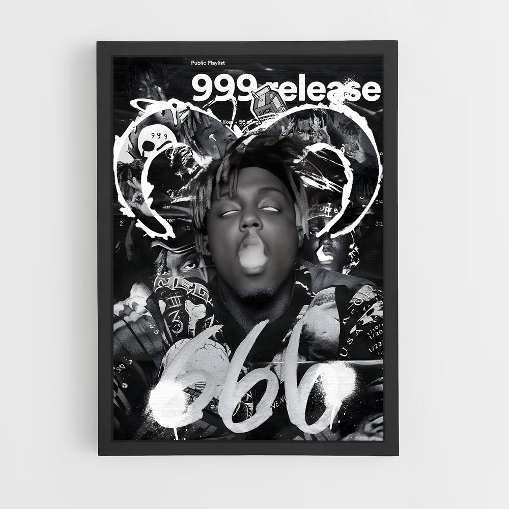 juice-wrld-3 cadre Noir