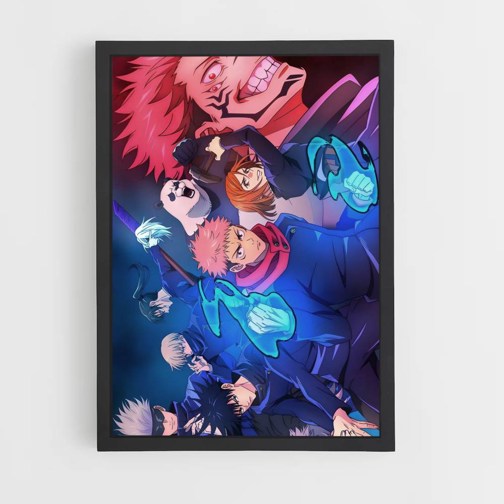 Poster Jujutsu Kaisen Combattimento