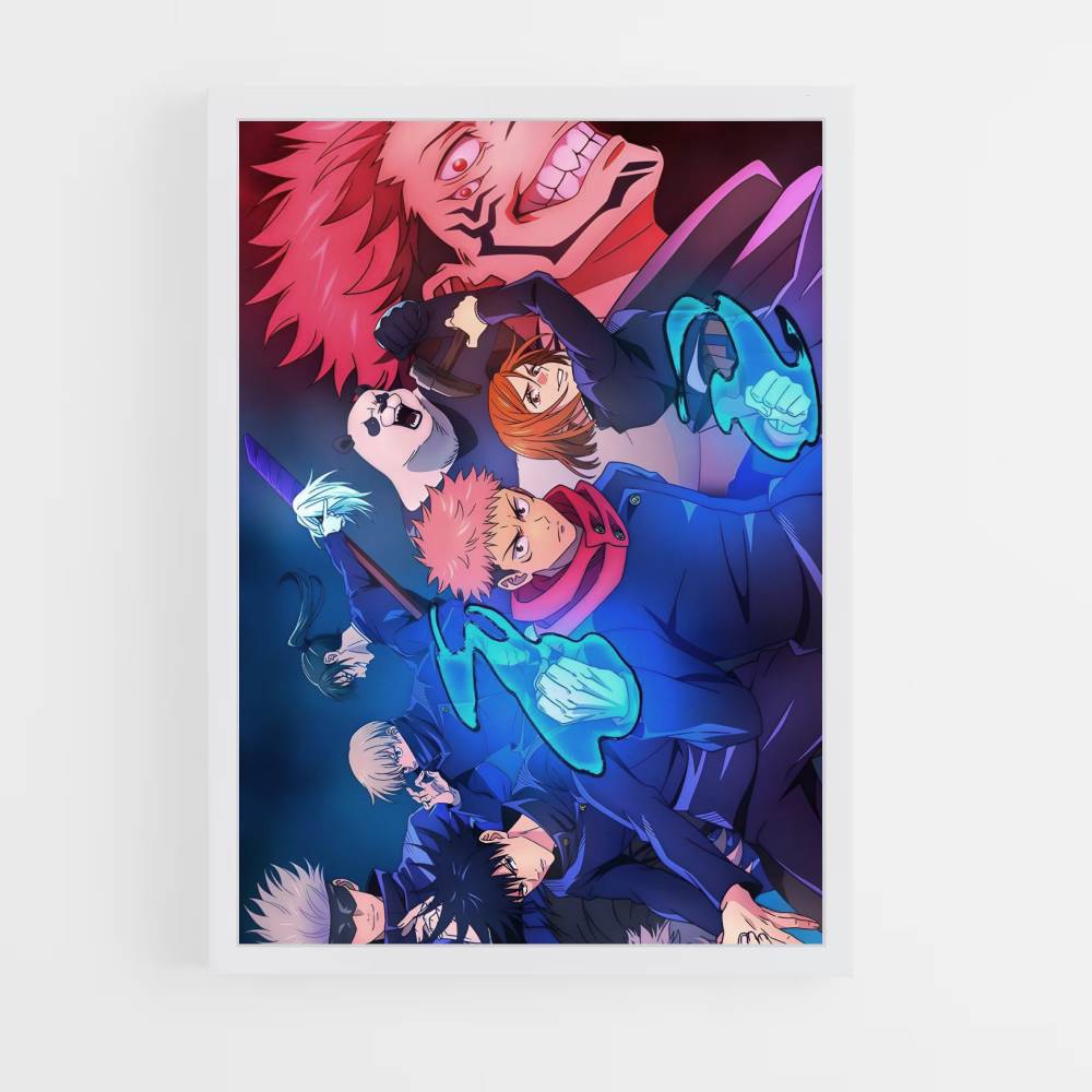 Poster Jujutsu Kaisen Combattimento