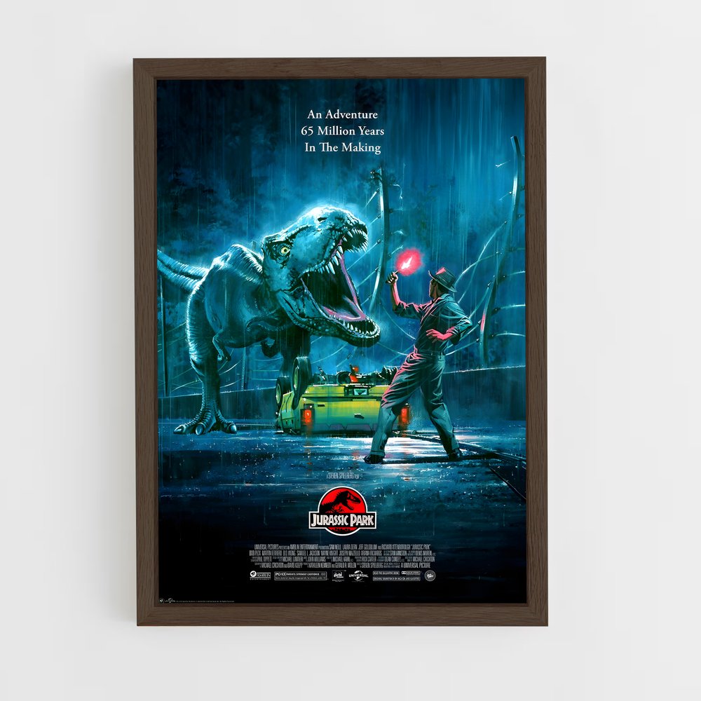 jurassic-park-14 cadre Bois foncé