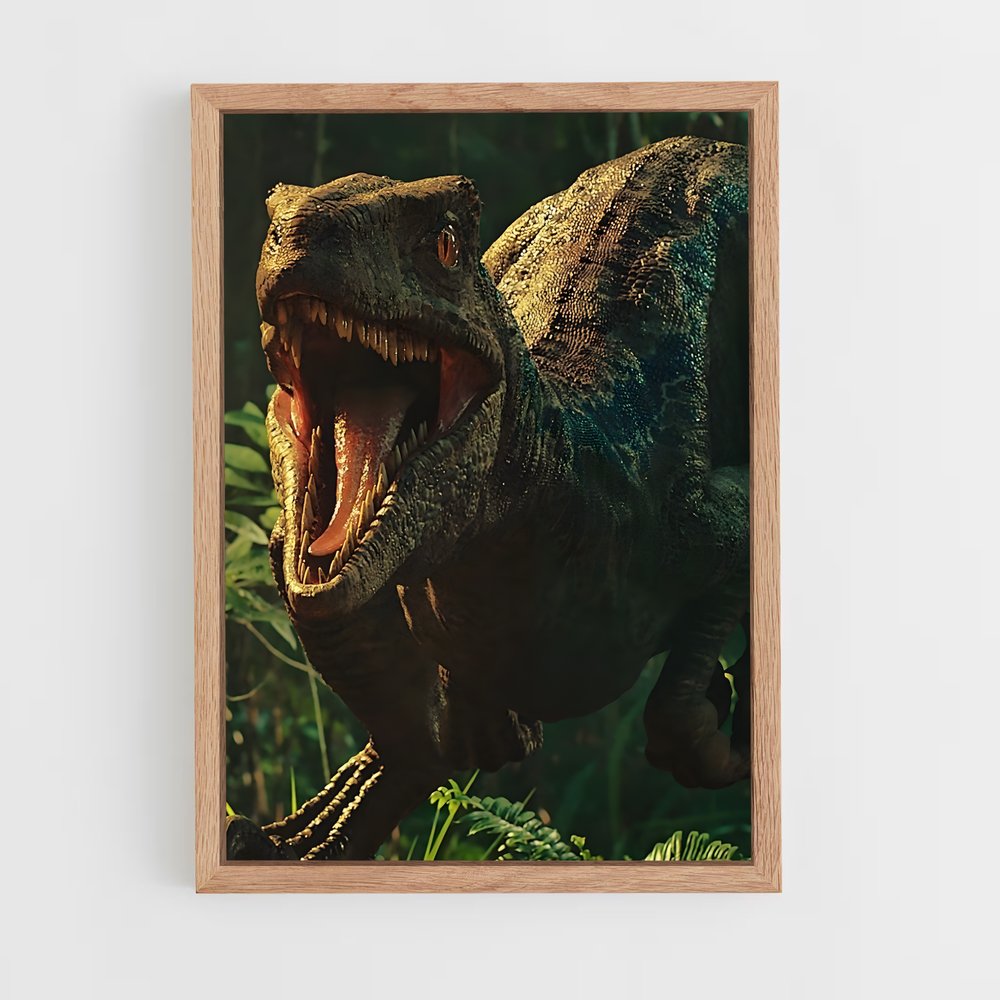 jurassic-park-15 cadre Bois clair