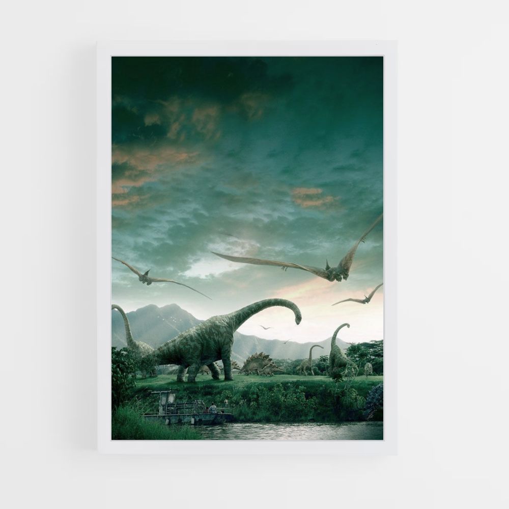 Poster Paesaggio di Jurassic Park