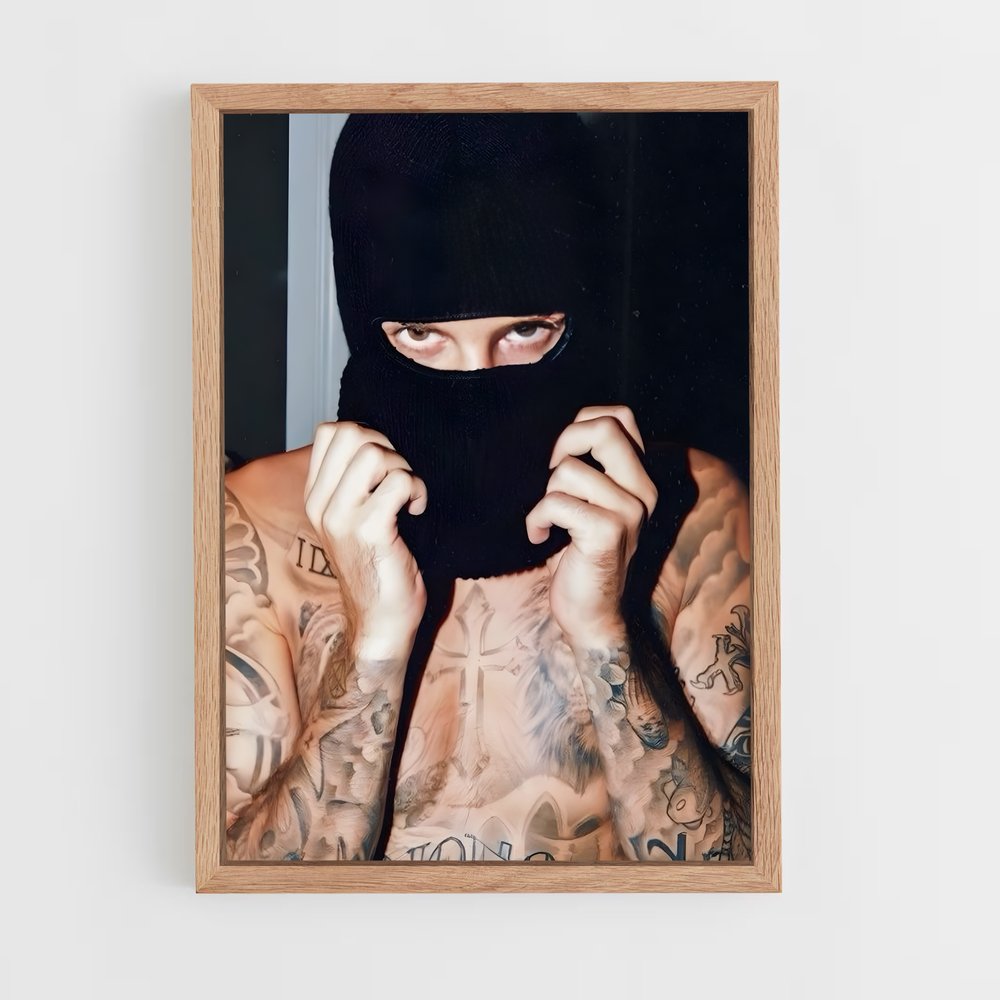 justin-bieber-1 cadre Bois clair