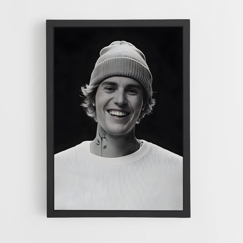 justin-bieber-2 cadre Noir